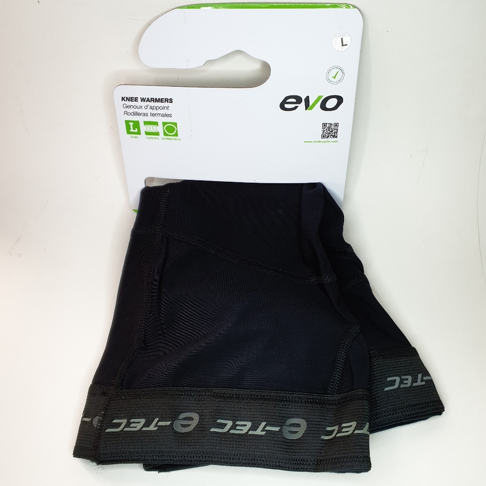 Evo E-Tec Knee Warmers Black L - NWT